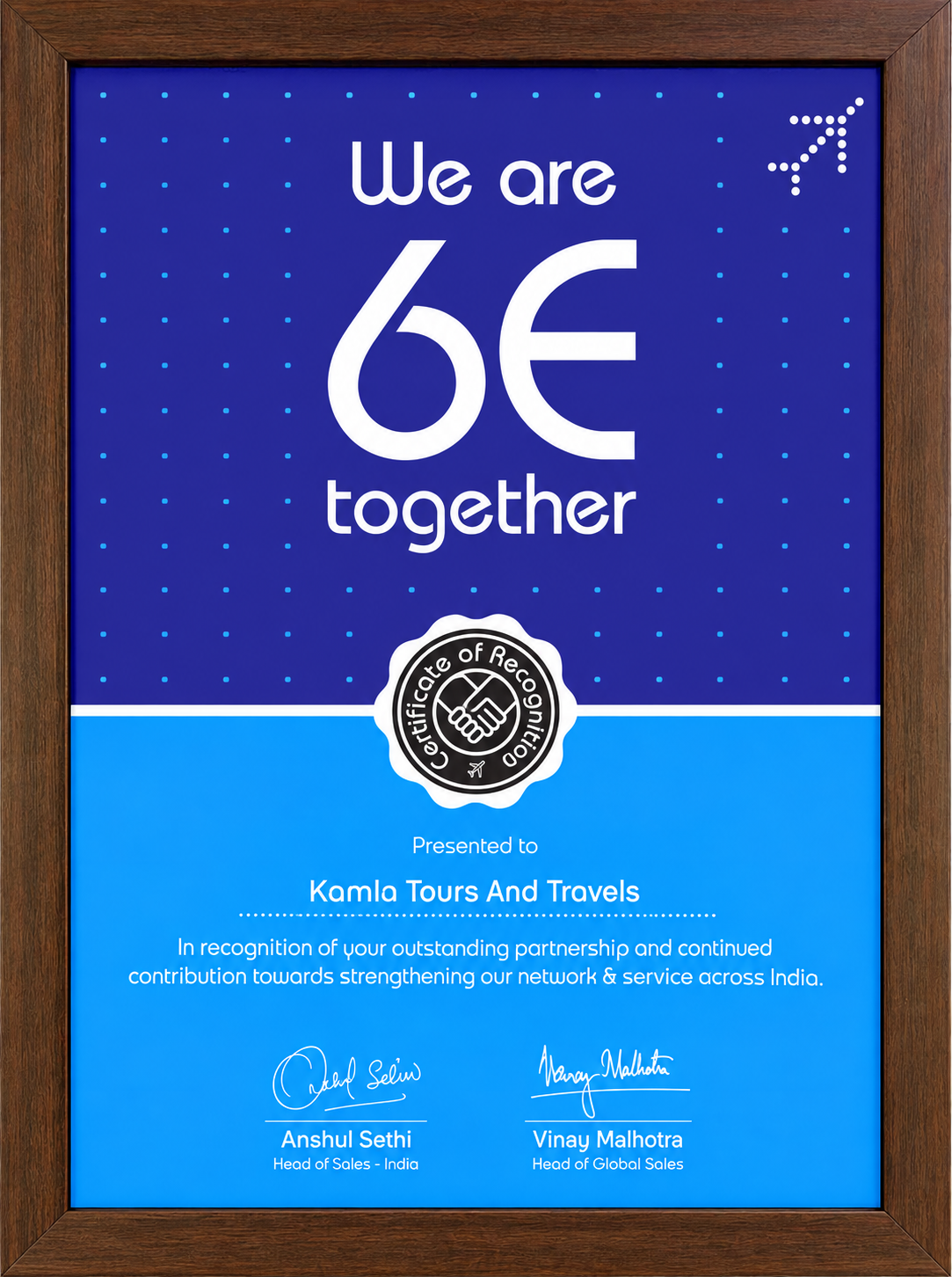 Certificate of Recognition